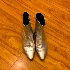 Zara leather booties